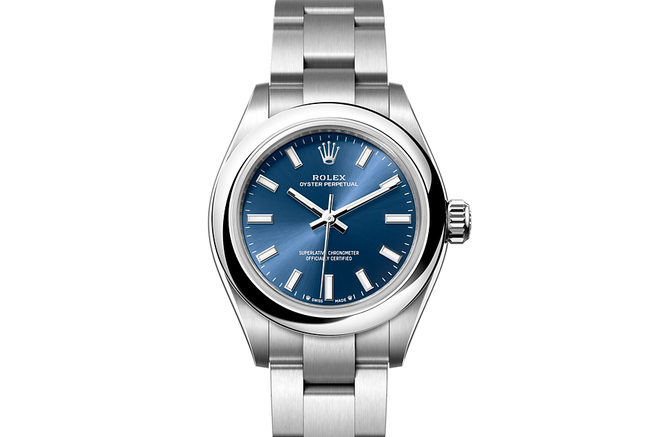 Rolex discount blauwe plaat