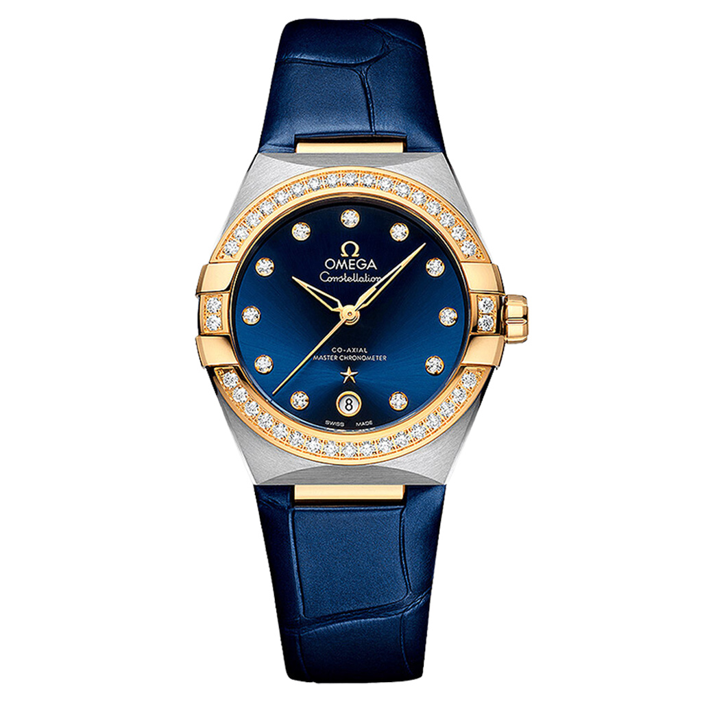 Omega constellation blue dial sale