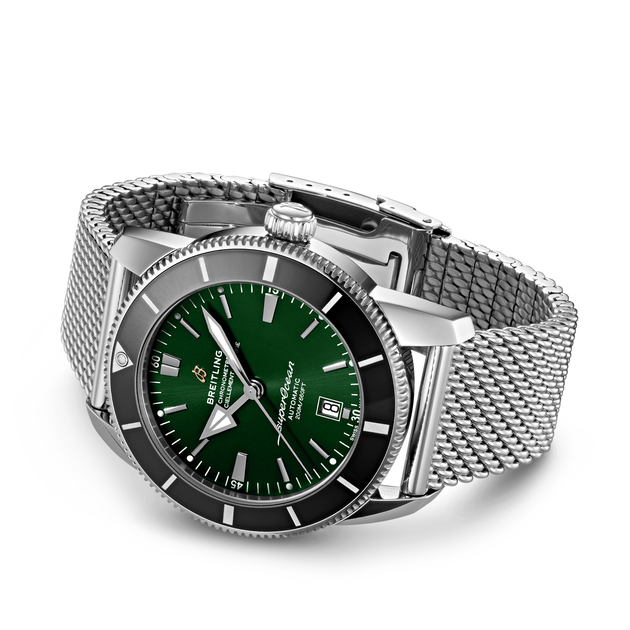 Breitling superocean green dial sale