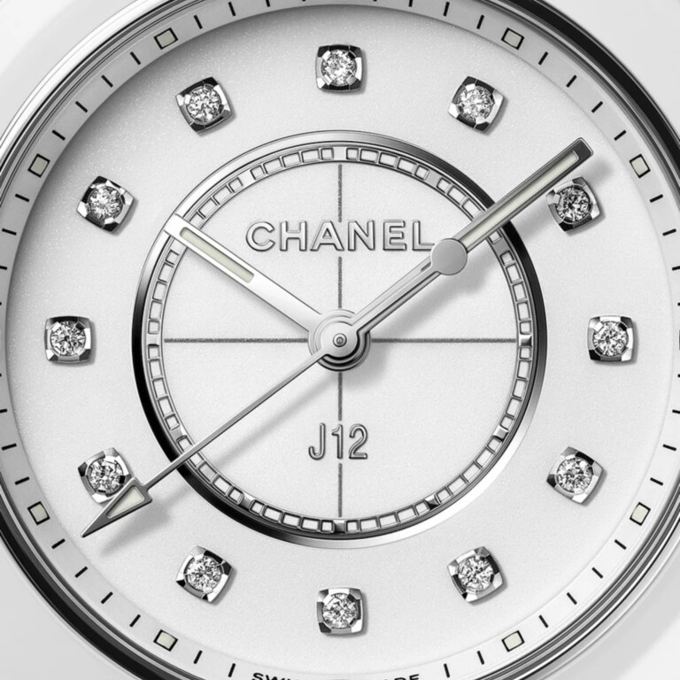 CHANEL② CHANEL J12 White Diamond Indicators 33mm - H5703